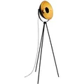 Produktbild: Retro-stehleuchte Briloner Leuchten Sand, 60 W, Ip20, Schwarz-gold, Metall, Exkl. 1x E27, 58 X 34,5 X 148 Cm