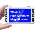 Produktbild: VEVOR Tragbare digitale Lupe, 5 Zoll HD elektronische Leselupe, Lesehilfe für Sehschwäche, 2- bis 48-facher Zoom, mit 13 MP Nah- & Fernobjektiv, 26 Farben, AV- & HDMI-Ausgang, klappbarer Griff