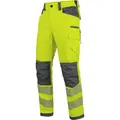 Produktbild: WÜRTH MODYF Warnschutz Winter Bundhose Neon EN 20471 2 - professionelle Arbeitshose für Herren - Warnschutzhose mit Knieschutztaschen - in der Größe 52 in Gelb