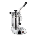 Produktbild: La Pavoni Stradivari Professional Lusso, Hebel-Espresso-Kaffeemaschine LPLSPL01EU, Boilerheizung mit Manometer, 1,6-l-Tank, Cappuccino-Funktion, 1/2-Tassen-Filter, 950 W, Verchromtes Messing