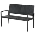 Produktbild: Outsunny Gartenbank PE Polyrattan, Stahl