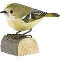 Produktbild: WILDLIFEGARDEN Wildlife Garden WG425 DecoBird Wintergoldhähnchen - Handgeschnitzter Dekorative Vogel aus Holz - Kleine Europäische Vögel