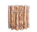 Produktbild: SEVICO 5m Staketenzaun 60cm x 5m mit Lattenabstand 3-4cm Zaunlatte Gartenzaun aus Haselnuss Natur STAHLKRAMPEN GRATIS V34 3-4