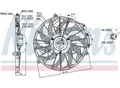 Produktbild: NISSENS Lüfter, Motorkühlung 85648 Ø380mm 380mm für ALPINA BMW 64541388558 17401466179 64541388559