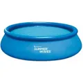 Produktbild: Summer Waves - Quick Up Pool aufblasbarer Pool rund inkl. Zubehör Blau ø 457x107 cm