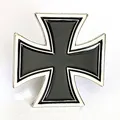 Produktbild: Kleines Kreuz Cross Biker Motorrad Gothic Metall Button Badge Pin Anstecker 0124