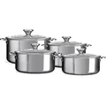 Produktbild: Le Creuset 3-ply PLUS 4-teiliges Kochtopfset Edelstahl