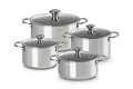 Produktbild: Le Creuset 4-teiliges Topfset aus 3-ply PLUS Edelstahl, 96605400000000