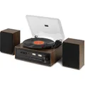 Produktbild: Audizio Platenspeler met speakers - Boston platenspeler Bluetooth, CD speler en DAB (Manuell) (102.195)