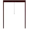 Produktbild: APANA Fliegengitter Insektenschutz Fenster Rollo Alurahmen Bausatz Insektenschutzrollo 190 x 200 cm braun - auf Maß
