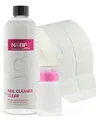 Produktbild: Nagelcleaner Spar Set | 1000ml Cleaner klar | Zelletten Tupfer + Dispenser Rosa