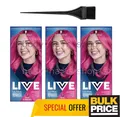 Produktbild: Schwarzkopf LIVE 093 Shocking Pink Intense Semi-Permanent Haarfarbe 3er Pack