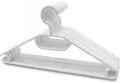 Produktbild: Kleiderbügel aus Kunststoff, drehbarer Haken Weiß 100 Stück