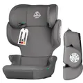 Produktbild: capsula® Kindersitz-Isofix-I-Size I Gruppe II/III, 15–36 kg, 100–150 cm, 4–12 Jahre, faltbar, 14-fach verstellbar, Seitenschutz, universelle... - Grau