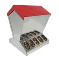 Produktbild: Futterautomat - Futterspender für Hühner mit Klappdeckel -10 Fressstellen -15 kg