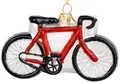 Produktbild: SIKORA Fahrrad Rennmaschine besondere Weihnachtskugel Glas Christbaumschmuck Deko Figur Weihnachten Anhänger Ornament - Trend Line - BS685