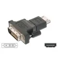 Produktbild: Wentronic Goobay HDMI/DVI-D Adapter, HDMI Standard-Buchse (Typ A), Schwarz - 19-pol. HDMI-Buchse>DVI-D (24+1) Stecker (68482)