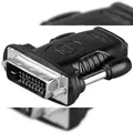 Produktbild: Goobay 68482 HDMITM/DVI-D Adapter, vernickelt, 1 Stk. im Plastikbeutel, Schwarz - HDMITM-Buchse (Typ A) > DVI-D-Stecker Dual-Link (24+1 pin)