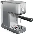 Produktbild: Klarstein SteelPresso Slim Siebträgermaschine – 20 Bar, 1350W, 1,2L Wassertank, Dampfdüse, Edelstahlgehäuse, Kompakt, Einfache Bedienung, Leichte Reinigung, Espressomaschine, Edelstahl