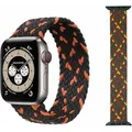 Produktbild: Für Apple Watch Series 10 42mm / 9 8 7 41 / 6 SE 5 4 40 / 3 2 1 38mm Uhr Nylon Armband Ersatz - Schwarz