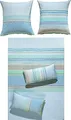 Produktbild: Erwin Müller Bettwäsche Seersucker blau Größe 1x 135x200 cm + 1x 80x80 cm