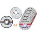 Produktbild: kwb  712042 Trennscheiben-Set 125 mm 10 St. Edelstahl, Stein, Stahl