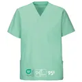 Produktbild: EXNER Medizinischer Schlupf-Kasack, OP-Kasack, Unisex, für Krankenpflege, Altenpflege, Farbe Mint, Größe XS