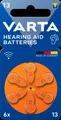 Produktbild: Varta Cons.Varta Hörgerätebatterie VARTAHearAidB13 Bli6 Batterien