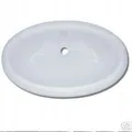 Produktbild: Waschbecken Einlegemulde oval weiß 44 x 27 Wohnmobil  300f523 NEU