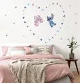 Produktbild: Komar Wandtattoo - Stitch in Love - Größe 50 x 70 cm - Disney, Wandsticker, Kinderzimmer, Aufkleber, Bunt
