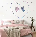 Produktbild: Disney Lilo & Stich Wand Sticker 50x70cm Möbel Aufkleber Set 43pcs Schlafzimmer