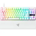 Produktbild: Razer Huntsman V3 Pro Tenkeyless - Analog Optical E-Sports PC Gaming-Keyboard - Snap Tap & Rapid Trigger (Multifunktionsrad mit 2 dedizierten Tasten, PBT-Tasten) QWERTY US-Layout | Weiß