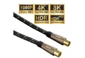 Produktbild: Hama HQ 5m Antennen-Kabel 120db Koaxial-Kabel Braun Video-Kabel, Koaxial, Koaxial (500 cm), Koax-Kabel Full HD TV 8K 4K UHD HD+ HDR 120 db Ferrit-Filter
