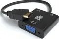 Produktbild: HDMI zu VGA Adapter - Aktiv inkl. Aux & USB Kabel || 3er Set