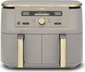Produktbild: Ninja Dual Zone Digital Air Fryer, 2 Schubladen, 6-in-1, Heißluftfritteuse, 9,5L, Stone/Gold DZ400EUSTGD