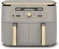 Produktbild: Ninja MAX Doppel-Heißluftfritteuse 9,5L – 2 Schubladen, Gold Stone (DZ400EUSTGD)