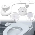 Produktbild: BadeStern Dusch WC Bidet Toilette: Bidet-Toilettenaufsatz mit 2 Düsen, Ausfahrautomatik, selbstreinigend (Dusch WC Aufsatz Toilette, Einsätze für, Duschkopf)