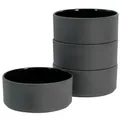 Produktbild: CreaTable 21664 Futuro Schalen Set Steinzeug, schwarz, 4-teilig (1 Set)