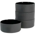Produktbild: Creatable Müslischalenset Futuro, Schwarz, Keramik, 4-teilig, rund, Essen & Trinken, Geschirr, Schalen & Schüsseln, Müslischalen