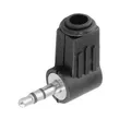 Produktbild: 90° Stereo Klinke Winkelstecker Stecker 3,5mm Lötversion für Mikrofon Kopfhörer