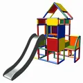 Produktbild: Moveandstic großer Spielturm Lisa mit Rutsche Kletterturm multicolor 6500