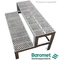 Produktbild: 2 Stufen Stahltreppe Außentreppe Freistehend Breite 60 cm Höhe 40 cm verzinkt - Silber