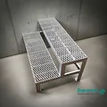 Produktbild: Außen Treppe Stahltreppe 2 Stufen Standtreppe Breite 60 cm Höhe 40 cm verzinkt