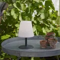 Produktbild: LED Garten Tischlampe H: 26,5cm Batteriebetrieb Balkon Deko Leuchte f. Außen