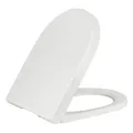 Produktbild: WC Sitz mit Absenkautomatik Toilettendeckel klobrille Weiß Toilettensitz #2209
