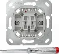 Produktbild: GIRA Wippschalter Einsatz 310600 | Wechselschalter Unterputz IP20 | 10AX 250V | Steckklemme | optional beleuchtbar