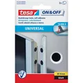Produktbild: Tesa Klettpunkte On und Off 55226 universal, selbstklebend, schwarz, 8 Paar, Ø16mm