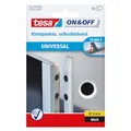 Produktbild: tesa On - Off Klettpunkte, selbstklebend, vielseitig einsetzbar, sicherer Halt, schwarz, Ø16 mm, 8er Pack