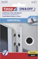 Produktbild: TESA On & Off 55226-00-01 Klettpunkte zum Aufkleben Haft- und Flauschteil (Ø) 16mm Schwarz 8 Paar