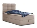 Produktbild: Sofnet Boxspringbett Best Mini mit Bettkasten und Matratzentopper - Einzelbett mit Bonell-Matratze und Topper, Polsterbett, Bett, Schlafzimmer (90 x 200 cm, Beige (Inari 22))